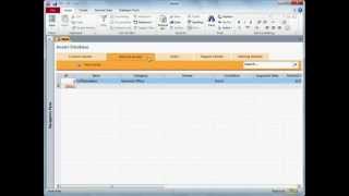 In Access: Use the Assets Web Database template