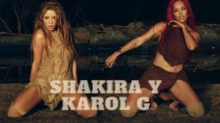 KAROL G, Shakira - TQG (Official Lyrics Video) #karolg #shakira #tqg