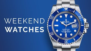Rolex Submariner BLUE "Smurf"; Omega Seamaster Diver 300M: Watches To Buy From Home