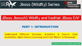 JBOSS  Application Server  - JBoss JbossAS Wildfly and RedHat JBoss EAP PART - 1