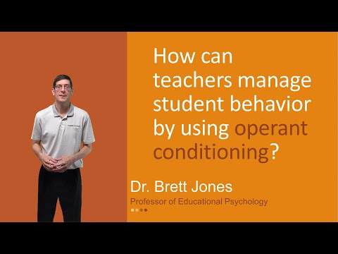 How can you use operant conditioning to teach a new behavior?