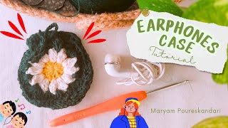 How to Crochet Earphones Pouch 👝📱 easy and fast tutorial 🌟