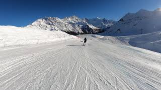 Tim training Giant Slalom in Zinal 2020