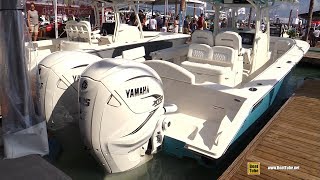 2019 Jupiter 34 HFS Fishing Boat - Walkthrough - 2019 Miami Boat Show