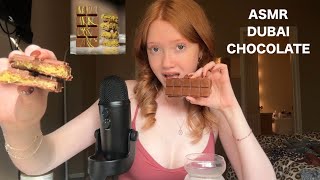 ASMR Eating Dubai Chocolate