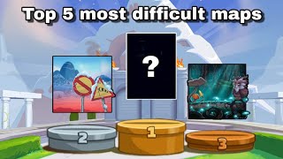 Top 5 Most difficult Adventure Maps ranked - Hill climb racing 2