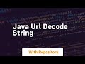 java url decode string
