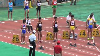 20150705 中学通信陸上広島県大会 2年男子100mA決勝