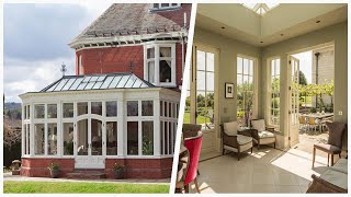 75 Traditional Limestone Floor Sunroom Design Ideas You'll Love 🔴