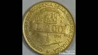 1996 Italy \u0026 200 lire ,coin value and price rare .