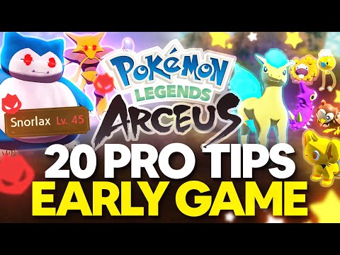 20 PRO Tips for Early Game in Pokemon Legends Arceus