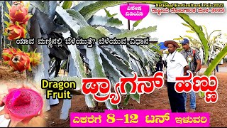 ಡ್ರ್ಯಾಗನ್ ಹಣ್ಣು | ಎಕರೆಗೆ ಗರಿಷ್ಠ 12 ಟನ್ ಇಳುವರಿ | Dragon Fruit Farming | National Horticultural Fair