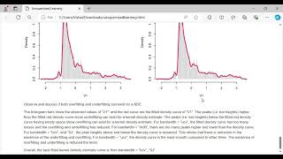 Univariate Density Estimation using Kernel Density Estimation