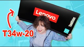 Best Curved Monitor for Productivity - Lenovo ThinkVision T34w-20