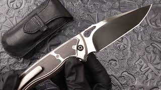 Matt Diskin Revolution Scale Release/Dual Action Mirror Tanto - Titanium W/Carbon Fiber Inlays