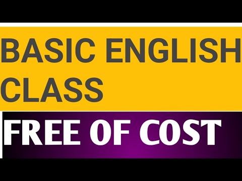 Basic English Class Youtube