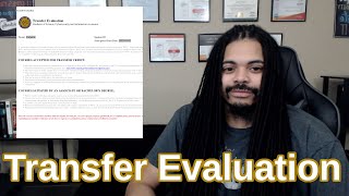 Pre-WGU | Official transfer evaluation and changing my original plans
