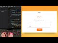 ASMR Programming - Step By Step Form using Html CSS and Javascript - No Talking