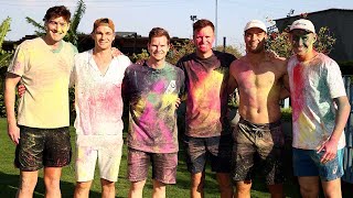 Aussie squad joins in colourful Holi festival celebration | India v Australia 2023