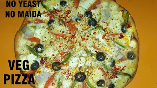 |ବିନା ଓଭେନ, ବିନା yeast,ବିନା ମଇଦା, ସହଜ  ଅଟା PIZZA|Veg Atta Pizza|IN ODIA|🍕 #healthyfood #healthypizza