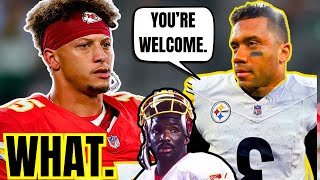 Russell Wilson DESTROYED for TAKING CREDIT for Patrick Mahomes Super Bowl Succes