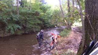 Fording the Clough Brook at Allgreave in Cheshire