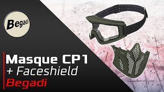 [CP1 goggles + faceshield - Begadi] Review | Airsoft FR - EN subs