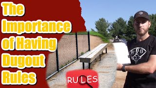 The Importance of Having Clear Rules for the Dugout // Keep Your Team Engaged!