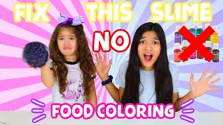 FIX THIS SLIME WITHOUT FOOD COLORING!!!!!!!!