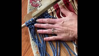 DIY Macrame American Flag Wall Hanging