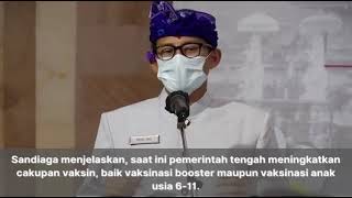 sandiaga uno imbau masyarakat disiplin Prokes demi pemulihan ekonomi