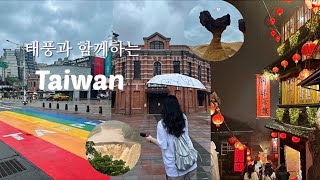 🇹🇼 5박6일 대만 타이베이 여행 브이로그 𝗲𝗽.𝟭 🌪️태풍 뚫고 대만 현지인맛집 탐방•시먼딩맛집공유•일갑자손읍•돌솥훠궈맛집•이자카야추천•시먼딩 가성비숙소•예스지투어•지우펀찻집추천