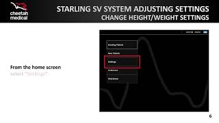 Cheetah Starling™ SV Settings