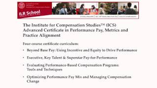 New Professional Programs on Compensation at ICS