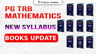 PG TRB MATHS New Syllabus Books Update | Professor Academy