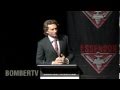 Hird addresses the members at the AGM