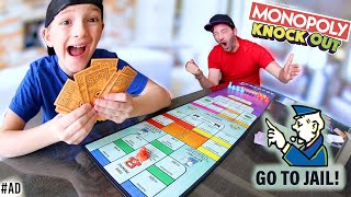 Father \u0026 Son PLAY MONOPOLY KNOCKOUT! (Don't Go To Jail!)