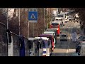 Bus Protest In Kosovo Calls For Government Help To Survive COVID Lockdowns