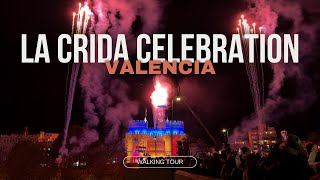 La Crida de las Fallas in Valencia City Center, Spain Walking Tour 4K