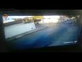 biker flies toward cctv camera in accident