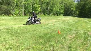 Training portion of the MotoVermont Bush Moto Tour