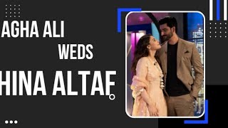 Cute Couple | Agha Ali Weds Hina Altaf |