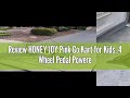 Review HONEY JOY Pink Go Kart for Kids, 4 Wheel Pedal Powered Go Cart with Steering Wheels & Adjusta