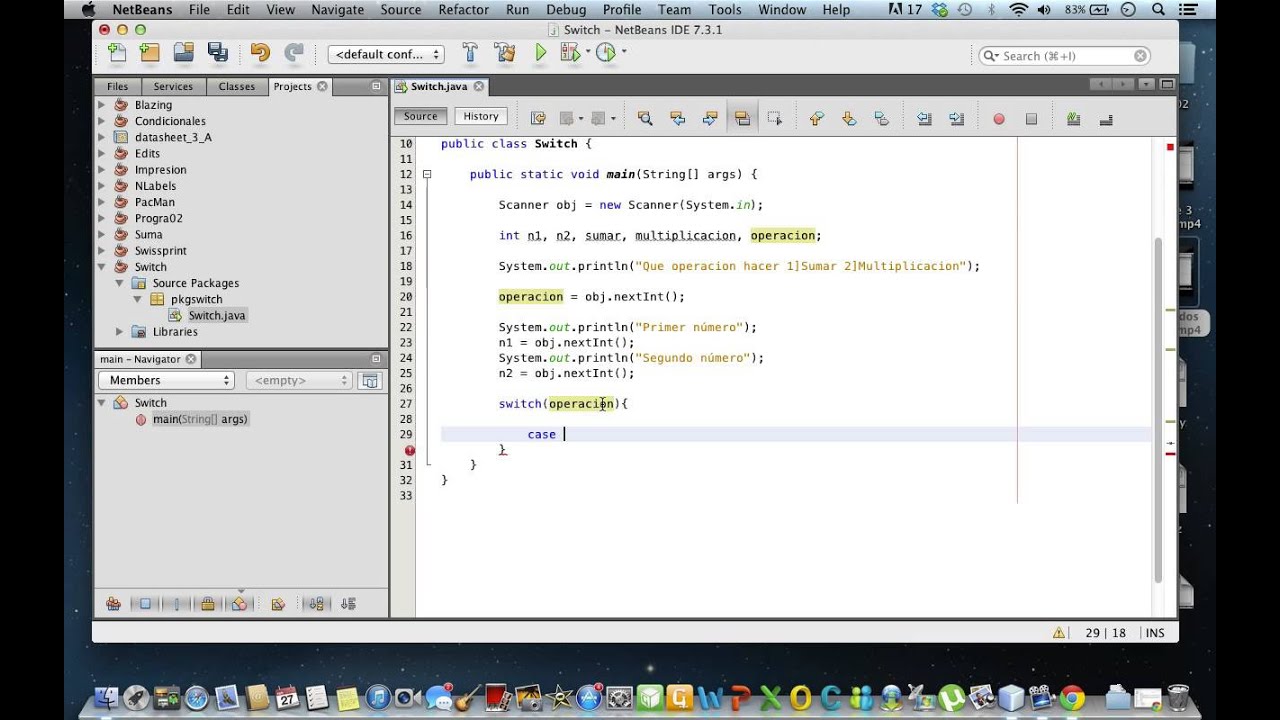 8 Programacion En Java Con Netbeans Estructura