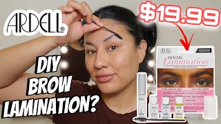 DIY BROW LAMINATION USING ARDELL BEAUTY *Alma Rivera