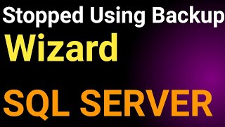 SQL Server Backup Wizard || SQL Server Backup Maintenance Task || SQL Server Database Backup