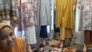 Gamis setelah bahan royon,ficoes,aŕmani seil,toyobo,stret