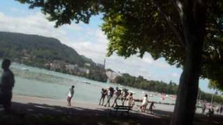 Fietsen rond meer van Annecy, juli 2010