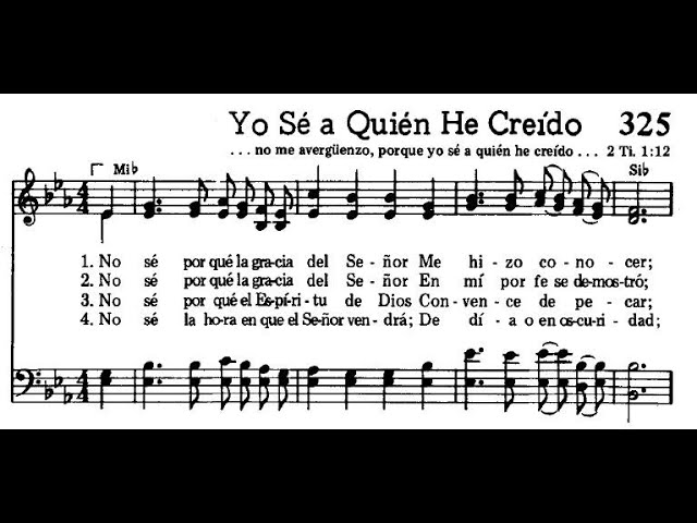 Yo Sé A Quién He Creído Soprano Chords Chordify