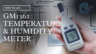 How to Use GM1362 Temperature \u0026 Humidity Meter